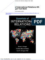 Dwnload Full Essentials of International Relations 8th Edition Mingst Test Bank PDF