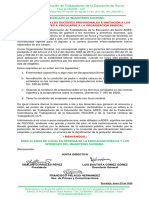 COMUNICADO AL MAGISTERIO SUCREÑO Enero 22