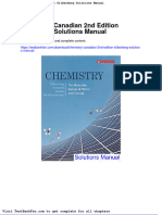 Dwnload full Chemistry Canadian 2nd Edition Silberberg Solutions Manual pdf