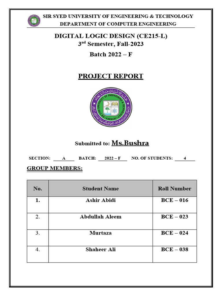 Electric Code Lock Project Report | PDF