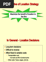 OM-Lecture 6 Location Strategies