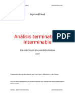 Freud - Analisis Terminable e Interminable