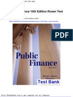Dwnload Full Public Finance 10th Edition Rosen Test Bank PDF