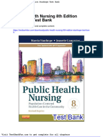 Dwnload Full Public Health Nursing 8th Edition Stanhope Test Bank PDF