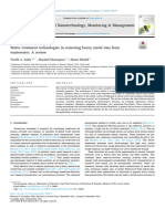 Water Treatment Technologies in Removing Heavy Metal Ions From Wastewater