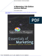 Dwnload Full Essentials of Marketing 13th Edition Perreault Solutions Manual PDF