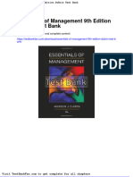 Dwnload Full Essentials of Management 9th Edition Dubrin Test Bank PDF