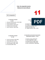 Lista de Compozitorii Pentru Referat