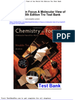 Dwnload Full Chemistry in Focus A Molecular View of Our World 5th Edition Tro Test Bank PDF