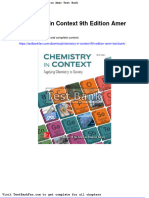 Dwnload Full Chemistry in Context 9th Edition Amer Test Bank PDF