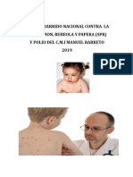 Plan de Barrido de Vacunacion Sarampion