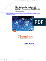 Dwnload Full Chemistry The Molecular Nature of Matter 7th Edition Jespersen Test Bank PDF