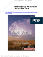 Dwnload Full Essentials of Meteorology An Invitation 7th Edition Ahrens Test Bank PDF