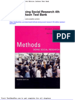 Dwnload Full Methods Doing Social Research 4th Edition Jackson Test Bank PDF
