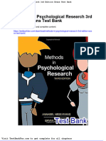 Dwnload Full Methods in Psychological Research 3rd Edition Evans Test Bank PDF