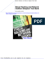 Dwnload Full Hands On Ethical Hacking and Network Defense 1st Edition Simpson Test Bank PDF