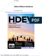 Dwnload Full Hdev 3rd Edition Rathus Solutions Manual PDF