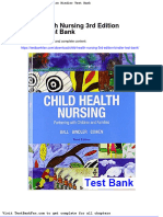 Dwnload Full Child Health Nursing 3rd Edition Bindler Test Bank PDF