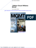 Dwnload Full Mgmt6 6th Edition Chuck Williams Solutions Manual PDF