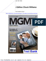 Dwnload Full MGMT 7 7th Edition Chuck Williams Test Bank PDF