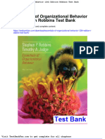 Dwnload Full Essentials of Organizational Behavior 12th Edition Robbins Test Bank PDF