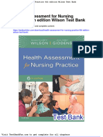 Dwnload Full Health Assessment For Nursing Practice 6th Edition Wilson Test Bank PDF