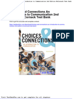 Dwnload Full Choices and Connections An Introduction To Communication 2nd Edition Mccornack Test Bank PDF