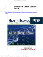Dwnload full Health Economics 6th Edition Santerre Solutions Manual pdf