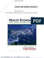 Dwnload Full Health Economics 6th Edition Santerre Test Bank PDF