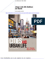 Dwnload Full Cities and Urban Life 6th Edition Macionis Test Bank PDF