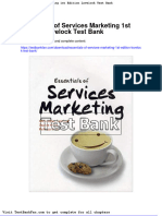 Dwnload Full Essentials of Services Marketing 1st Edition Lovelock Test Bank PDF