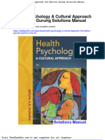 Dwnload Full Health Psychology A Cultural Approach 3rd Edition Gurung Solutions Manual PDF