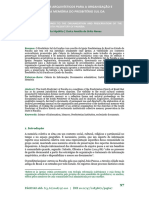 Procedimentos Arquivísticos para A Organização E Preservação Da Memória Do Presbitério Sul Da Paraíba