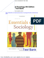 Dwnload Full Essentials of Sociology 8th Edition Brinkerhoff Test Bank PDF