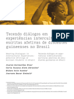 Tecendo Diálogos em Experiências Interculturais: Escritas Afetivas de Discentes Guineenses No Brasil