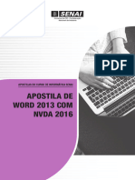 10 - Apostila de Word 2013 Com Nvda 2016