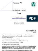 SF PT 2019 2020 - Esercitazione 1 - Testo + Soluzioni