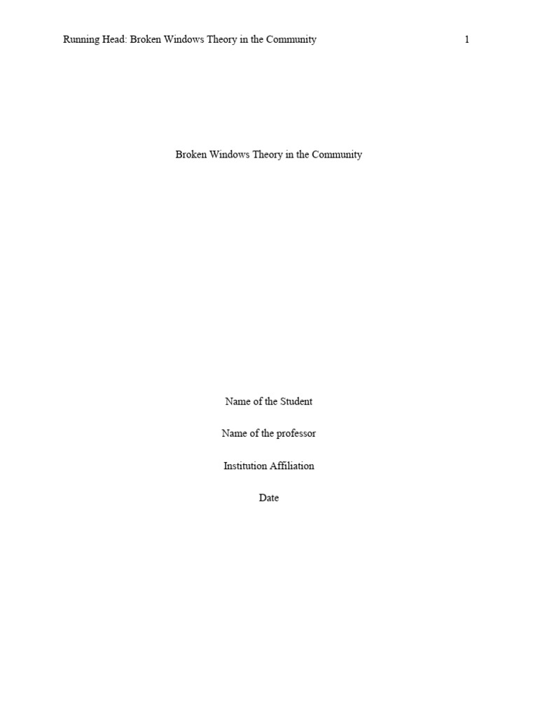 Broken Windows A Controversial Theory Deconstructed - z13q6e1
