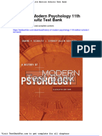 Dwnload Full History of Modern Psychology 11th Edition Schultz Test Bank PDF