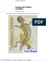 Dwnload Full Historical Geology 8th Edition Wicander Test Bank PDF