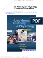 Dwnload Full Holes Human Anatomy and Physiology 13th Edition Shier Solutions Manual PDF