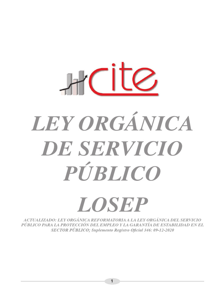 Ley Orgánica de Servicio Público 2023 | PDF | Parentesco | Servicios ...