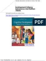 Dwnload Full Cognitive Development Infancy Through Adolescence 2nd Edition Galotti Test Bank PDF