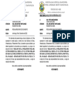 Memo Simple. #012-2020 Regularizacion de Documento Parco Alto