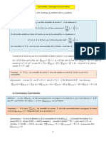 Sommabilite Et Convergence Commutative