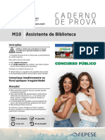 Prova de Assistente de Biblioteca m10