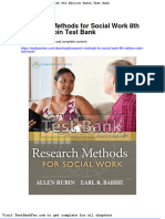 Dwnload Full Research Methods For Social Work 8th Edition Rubin Test Bank PDF