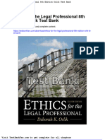 Dwnload Full Ethics For The Legal Professional 8th Edition Orlik Test Bank PDF
