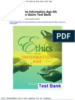 Dwnload Full Ethics For The Information Age 5th Edition Mike Quinn Test Bank PDF