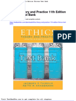 Dwnload Full Ethics Theory and Practice 11th Edition Thiroux Test Bank PDF